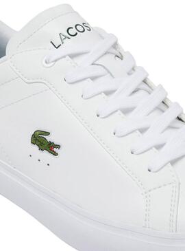 Sneakers Lacoste Powercourt Weiß und Grün für Männer