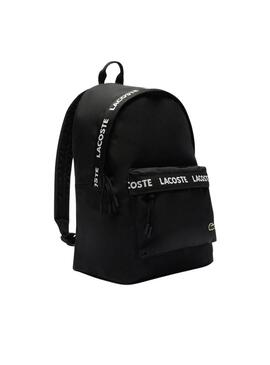 Rucksack Lacoste Logo Schwarz für Männer