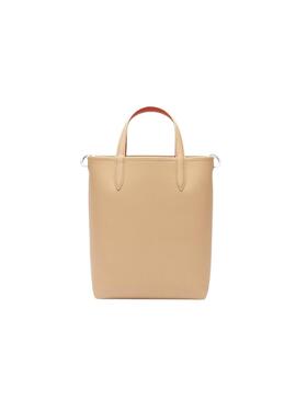 Handtasche Lacoste Anna Vertical beige und orange für frauen