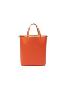 Handtasche Lacoste Anna Vertical beige und orange für frauen