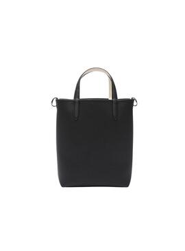 Tasche Lacoste Anna Vertical Schwarz und Weiß für Frauen