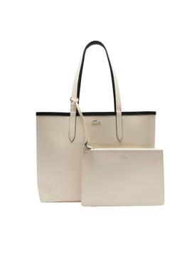 Wendbare Tasche Lacoste Anna Schwarz und Beige für Frauen