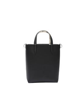 Tasche Lacoste Anna Vertical weiß und schwarz für frauen