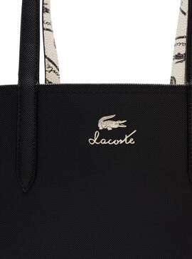 Wendbare Tasche Lacoste Anna Schwarz und Weiß für Frauen