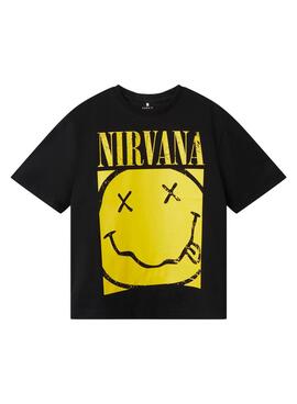 T-Shirt Name It Nirvana schwarz