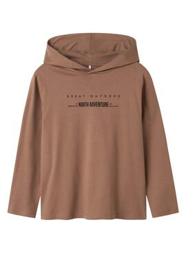 Sweatshirt Name It Odiska Braun für Jungen