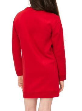 Kleid Calvin Klein Triple Logo Rot Für Mädchen