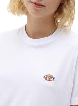 T-Shirt Dickies Mapleton Weiß für frauen