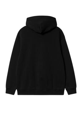 Hoodie Carhartt Kapuzenlogo Schwarz für frauen