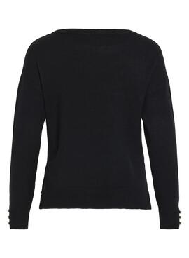 Pullover Vila Vicomfy Schwarz für frauen