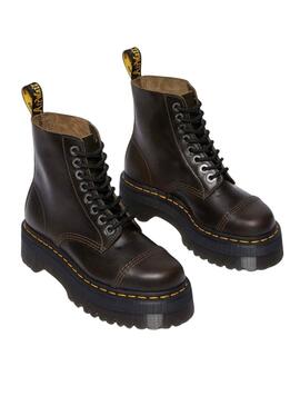 Stiefel Dr Martens Sinclair Braun für frauen