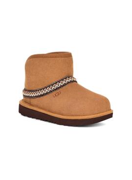 Stiefel UGG Mini Crescent Braun für Jungen und Mädchen