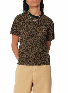 T-shirt Carhartt Leo Braun für männer