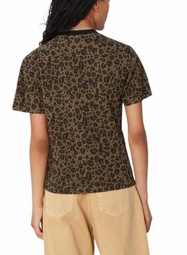 T-shirt Carhartt Leo Braun für männer