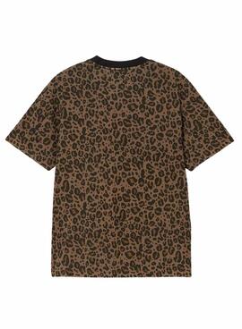 T-shirt Carhartt Leo Braun für männer