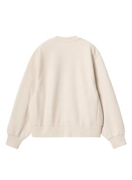 Sweatshirt Carhartt American Script beige für frauen