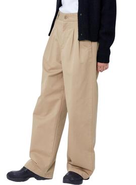 Hose Carhartt Leola beige für frauen