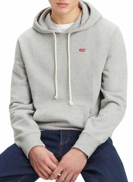 Hoodie Levis Original Housemark grau für männer