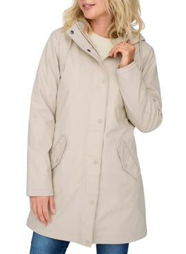 Regenjacke Only Sally beige für frauen