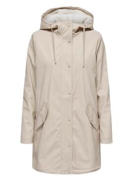 Regenjacke Only Sally beige für frauen