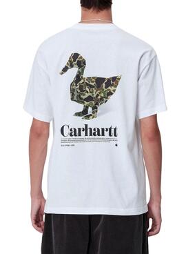 T-Shirt Carhartt Fold Duck weiß für männer