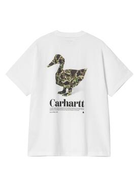 T-Shirt Carhartt Fold Duck weiß für männer