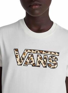 T-Shirt Vans Felidae Kurzarm Weiß für mädchen