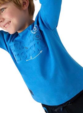 T-Shirt Mayoral Keep on Moving Blau für jungen