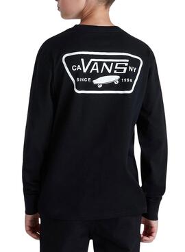 T-Shirt Vans Full Patch Schwarz für kinder