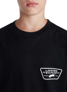 T-Shirt Vans Full Patch Schwarz für kinder