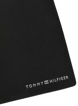 Geldbörse Tommy Hilfiger casual aus Leder schwarz für männer