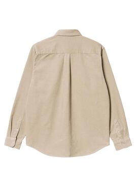 Hemd Carhartt Madison Cord beige für männer