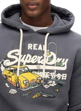 Sudadera Superdry New York Marine für männer