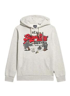 Pullover Superdry New York grau für männer