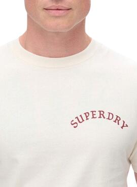 T-Shirt Superdry Tattoo Graphic beige für männer