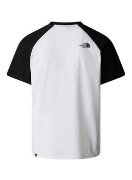 T-shirt The North Face Raglan Easy in Weiß und Schwarz für männer