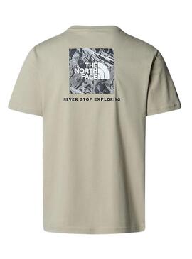 T-Shirt The North Face Redbox Graphic beige für herren