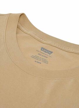 T-Shirt Levis Relaxed Baby Tab taupe für männer