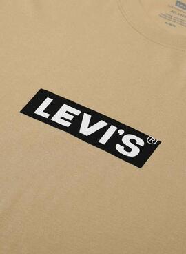 T-Shirt Levis Relaxed Baby Tab taupe für männer