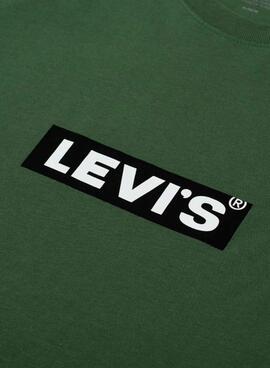 T-Shirt Levis Relaxed Baby Tab in Grün für herren