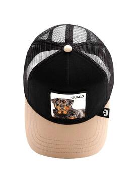 Kappe Goorin Bros The Guard Dog Schwarz und Beige