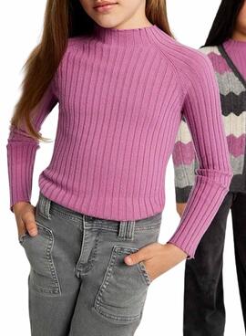 Pullover Mayoral Stehkragen Rosa für Mädchen