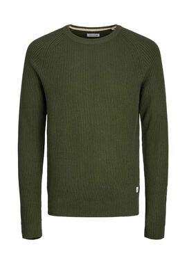 Pullover Jack and Jones Pannel Grün für männer