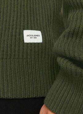 Pullover Jack and Jones Pannel Grün für männer