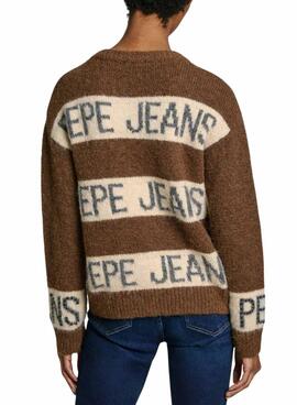 Pullover Pepe Jeans Helmi in Braun für frauen