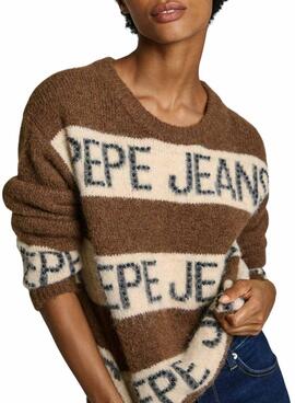 Pullover Pepe Jeans Helmi in Braun für frauen