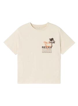 T-shirt Name It Onkel beige für Jungen