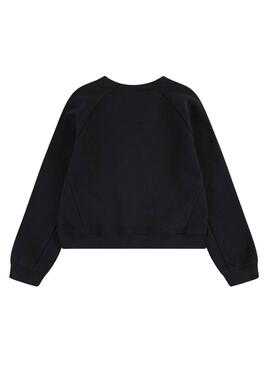 Sweatshirt Levis Mixed Textures Schwarz für Mädchen