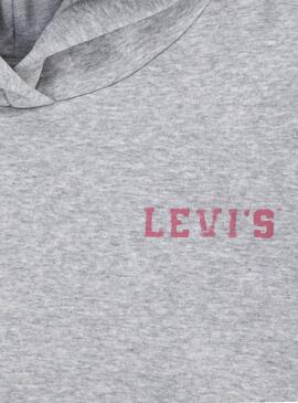 Hoodie Levis Collegiate Grau für Mädchen