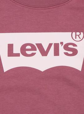 Kapuzenpullover Levis Logo Rundhalsausschnitt für Mädchen